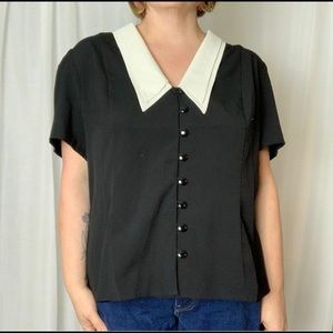 Hell Bunny Vixen Double Collar Top